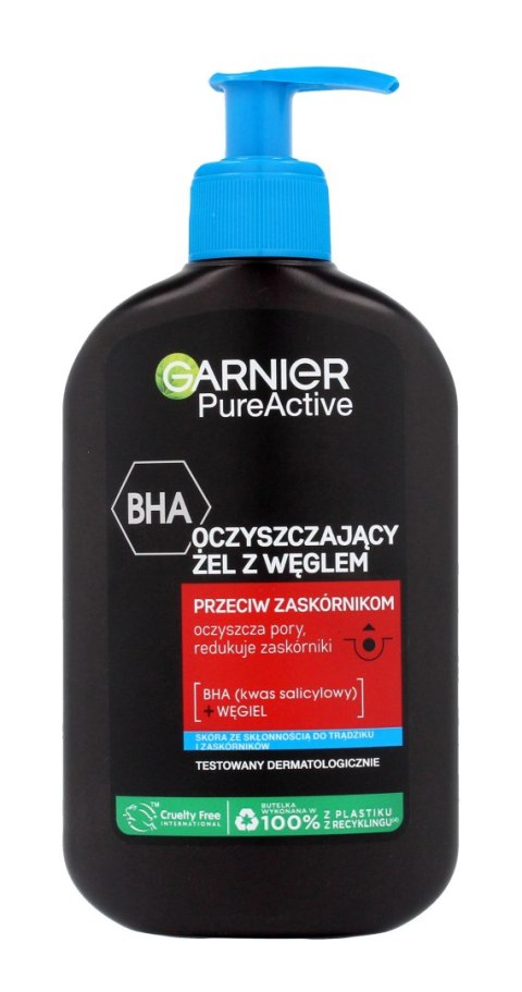GARNIER GARNIER Pure Active Oczyszczający Żel z węglem przeciw zaskórnikom 250 ml
