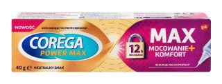 GSK COREGA Power Max Krem do mocowania protez zębowych Max Mocowanie + Komfort 40 g
