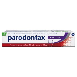 GSK PARODONTAX Ultra Clean Pasta do zębów z fluorem na krwawiące dziąsła 75 ml