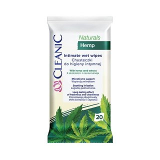 HARPER CLEANIC Chusteczki do higieny intymnej Naturals Hemp 1op.-20szt
