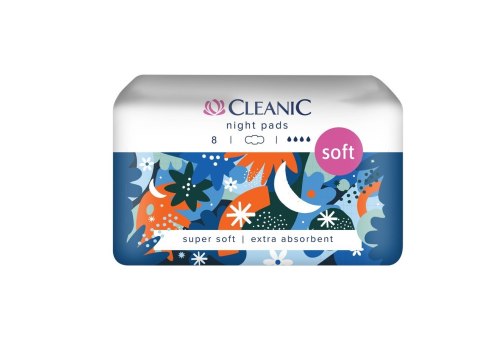 HARPER CLEANIC Podpaski higieniczne Soft - na noc 1op.- 8szt