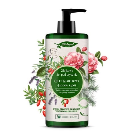HERBAPOL HERBAPOL Olejkowy Żel pod prysznic - Olej Kameliowy & Jagody Goji 740ml