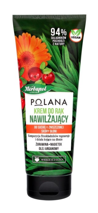HERBAPOL HERBAPOL Polana Nawilżający Krem do rąk - Żurawina & Nagietek & Olej Arganowy 75ml