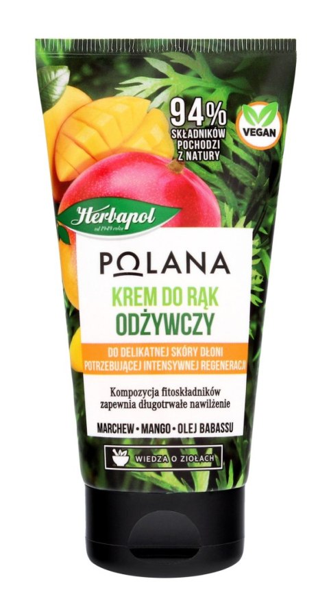HERBAPOL HERBAPOL Polana Odżywczy Krem do rąk - Marchewka & Mango & Olej Babassu 50ml