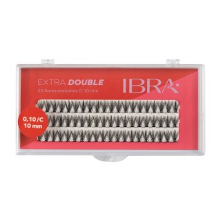 IBRA IBRA Kępki rzęs EXTRA DOUBLE skręt C-0.10 - 10mm 1op.