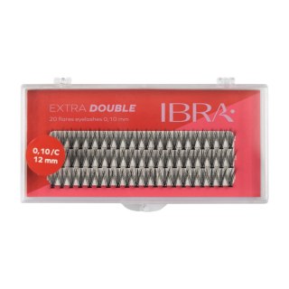 IBRA IBRA Kępki rzęs EXTRA DOUBLE skręt C-0.10 - 12mm 1op.