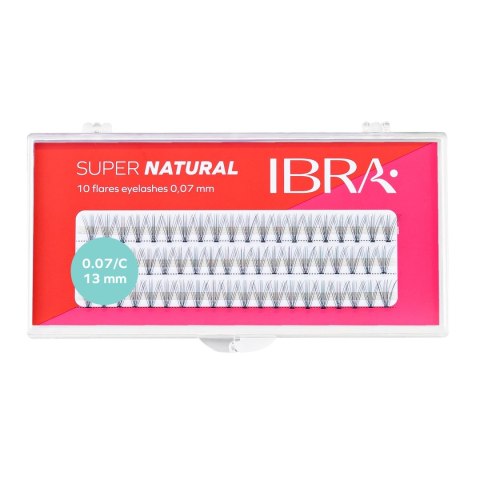 IBRA IBRA Kępki rzęs SUPER NATURAL 0.07-C-13mm 1op.