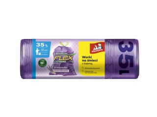 JAN N. GROSIK Jan Niezbędny Worki na śmieci z taśmą Magnum Flex&Strong - Lawenda 35L 1op.-12szt