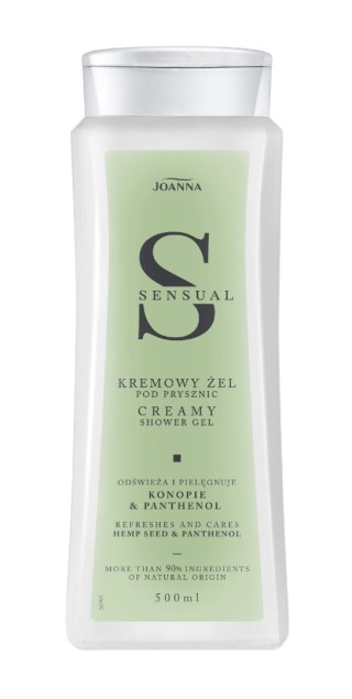 JOANNA JOANNA Sensual Kremowy żel pod prysznic - Konopie i Panthenol 500 ml