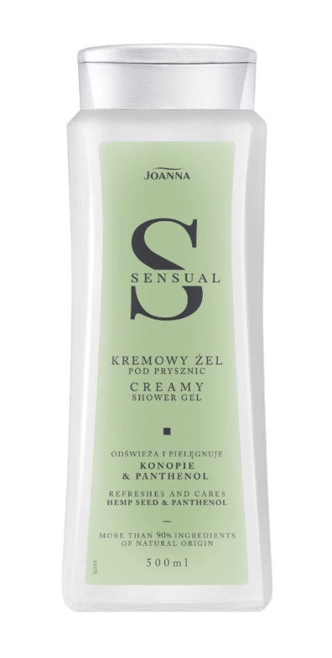 JOANNA JOANNA Sensual Kremowy żel pod prysznic - Konopie i Panthenol 500 ml