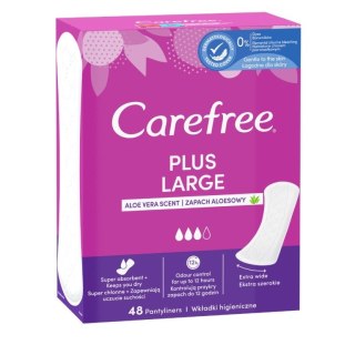 JOHNSON JOHNSON CAREFREE Large Aloe Vera Scent Wkładki higieniczne o zapachu aloesowym 48 szt.