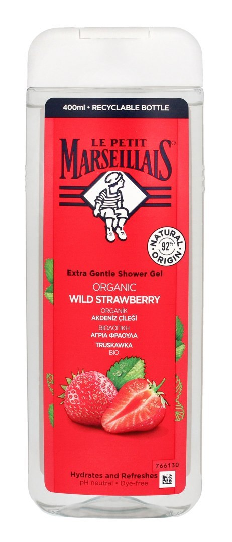 JOHNSON Le Petit Marseillais Żel pod prysznic Bio Dzika Truskawka 400ml