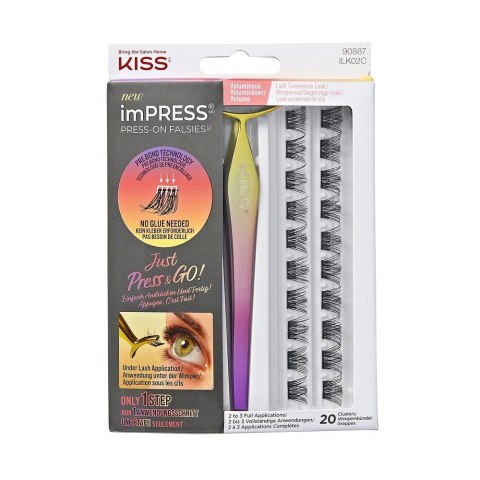 KISS KISS ImPress Kępki sztucznych rzęs samoprzylepnych Lash Kit 02 - 20 kępek