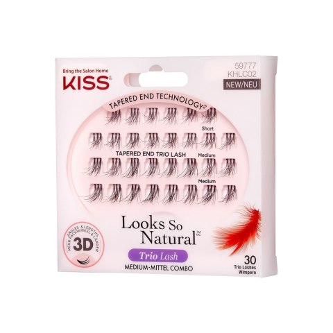 KISS KISS Kępki Sztucznych Rzęs Looks So Natural - Trio Lash 3D 1op.