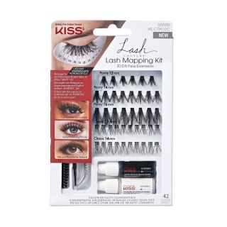 KISS KISS Lash Couture Kępki Sztucznych Rzęs 3D Lash Mapping Kit 1op.