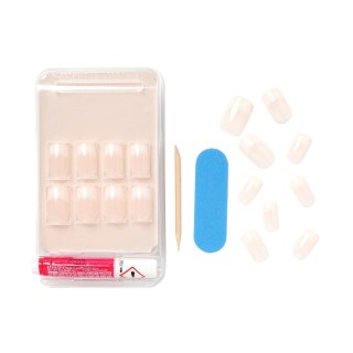 KISS KISS Salon Sztuczne Paznokcie Acrylic French Nude - Cashmere (M) 1op.(28szt)