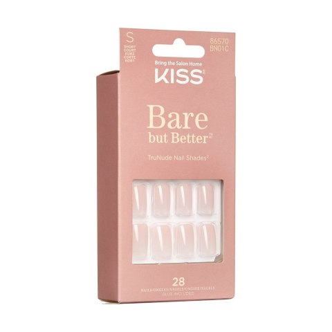 KISS KISS Sztuczne Paznokcie Bare But Better - Trunude (rozmiar S) 1op.(28szt)