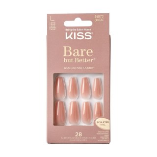 KISS KISS Sztuczne Paznokcie Bare But Better - nude glow (rozmiar L) 1op.(28szt)