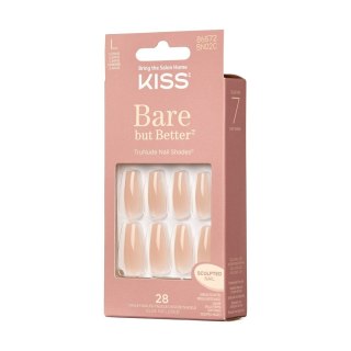 KISS KISS Sztuczne Paznokcie Bare But Better - nude (rozmiar L) 1op.(28szt)