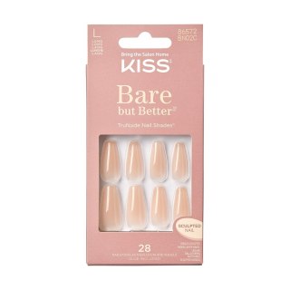 KISS KISS Sztuczne Paznokcie Bare But Better - nude (rozmiar L) 1op.(28szt)