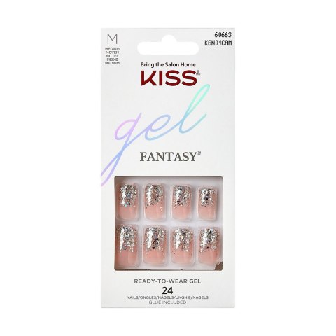 KISS KISS Sztuczne Paznokcie Gel Fantasy - Fanciful (rozmiar M) 1op.(24szt)