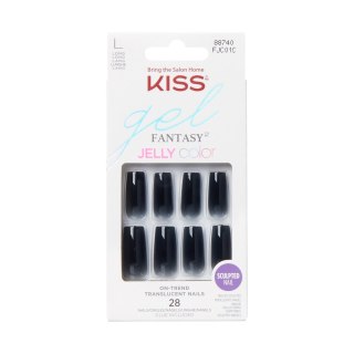 KISS KISS Sztuczne Paznokcie Gel Fantasy - Jelly Color (rozmiar L) 1op.(28szt)