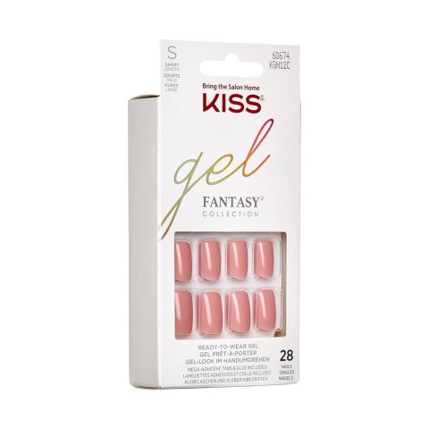 KISS KISS Sztuczne Paznokcie Gel Fantasy - Ribbons (rozmiar S) 1op.(28szt)
