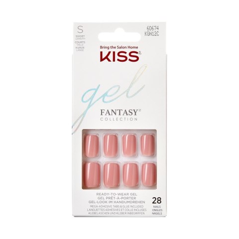 KISS KISS Sztuczne Paznokcie Gel Fantasy - Ribbons (rozmiar S) 1op.(28szt)