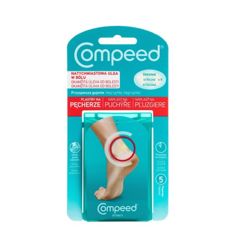 LACTACYD COMPEED Plastry na pęcherze - średnie 1 op. - 5 szt.