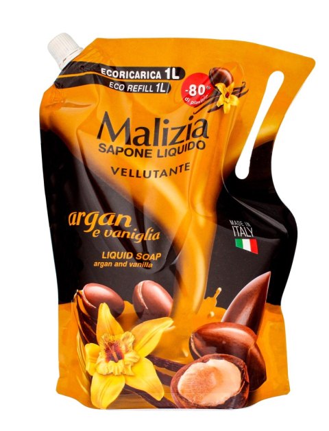 MALIZJA MALIZIA Mydło w płynie Argan & Vanilia - zapas 1000 ml