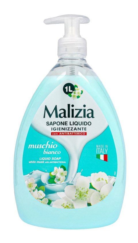 MALIZJA MALIZIA Mydło w płynie pompka Białe Piżmo 1000 ml
