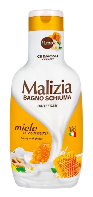 MALIZJA MALIZIA Płyn do kąpieli Miód & Imbir 1000 ml