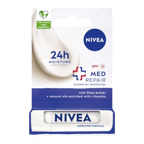 NIVEA NIVEA Lip Care Regeneracyjna pomadka do ust Med Repair 4.8 g