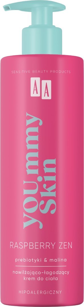 OCEANIC AA YOU.mmy Skin Raspberry Zen Nawilżająco-Łagodzący Krem do ciała 400ml