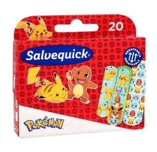 ORKLA Salvequick Plastry opatrunkowe dla dzieci Pokemon 1op.-20szt