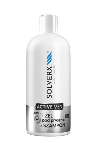 SOLVERX SOLVERX Active Men Żel pod prysznic i Szampon 2w1 400ml