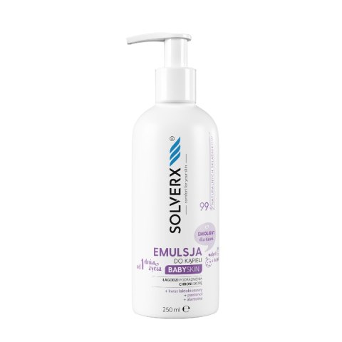SOLVERX SOLVERX Baby Skin Emulsja-Emolient do kąpieli dla dzieci 250ml