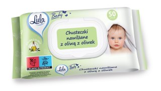 STELLA LULA Baby Chusteczki nawilżane dla niemowląt i dzieci - z oliwą z Oliwek 1op.-50szt