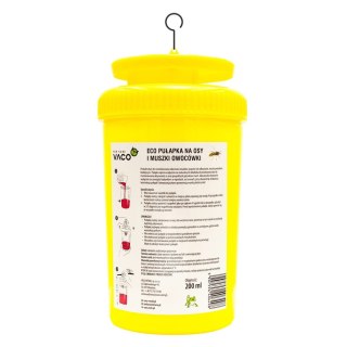 VACO VACO ECO Pułapka na osy , muszki owocówki i szerszenie + płyn 200ml