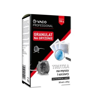 VACO VACO Professional Trutka na myszy i szczury - granulat 150g (10x15g)