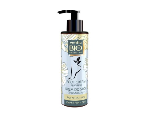 VENITA VENITA Bio Natural Care Krem do stóp odbudowujący - Kwasy PHA+Goji 100ml
