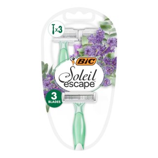 BIC BIC Soleil Escape Maszynki do golenia dla kobiet 3 ostrzowe - Lawenda & Eukaliptus 1op.-3szt