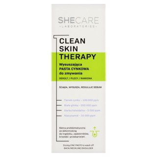 BODY BOOM / SHE SHECARE Clean Skin Therapy Wysuszająca Pasta cynkowa do zmywania 90 g