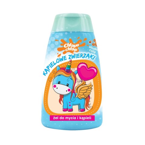 CHLAPU CHLAP CHLAPU CHLAP Kąpielowe zwierzaki Żel do kąpieli - Melonowy koktajl 74 ml