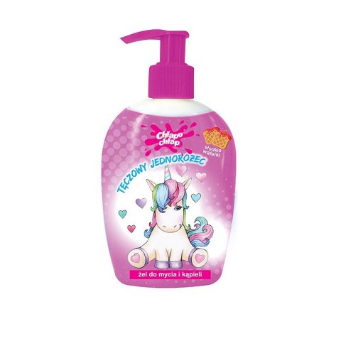 CHLAPU CHLAP CHLAPU CHLAP Tęczowe Jednorożce Żel do kąpieli - Słodkie wafelki 236 ml