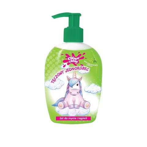 CHLAPU CHLAP CHLAPU CHLAP Tęczowe Jednorożce Żel do kąpieli - Winogronowy poncz 236 ml
