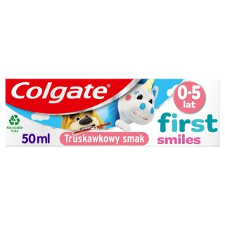 COLGATE COLGATE Kids Pasta do zębów dla dzieci 0-5 First Smiles - smak truskawkowy 50 ml