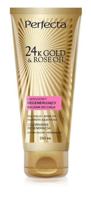 DAX PERFECTA 24k Gold & Rose Oil Luksusowy balsam do ciała regenerujący 250 ml