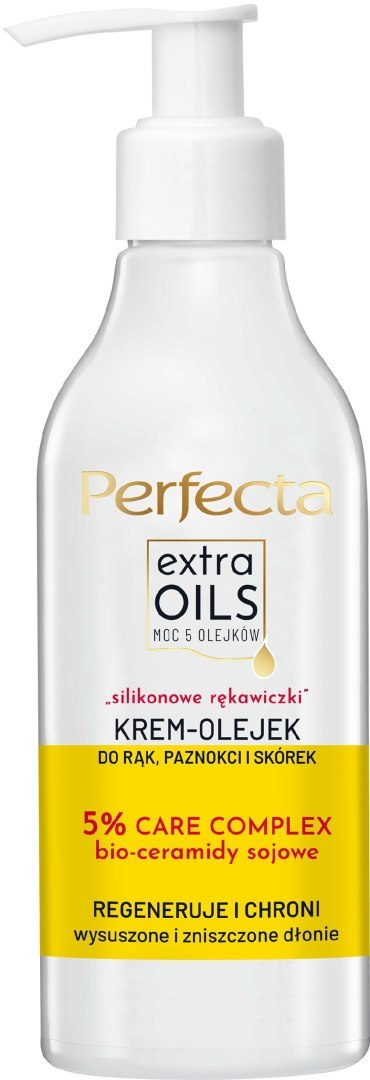 DAX PERFECTA Extra Oils Krem-olejek do rąk,paznokci i skórek - Silikonowe Rękawiczki 195 ml