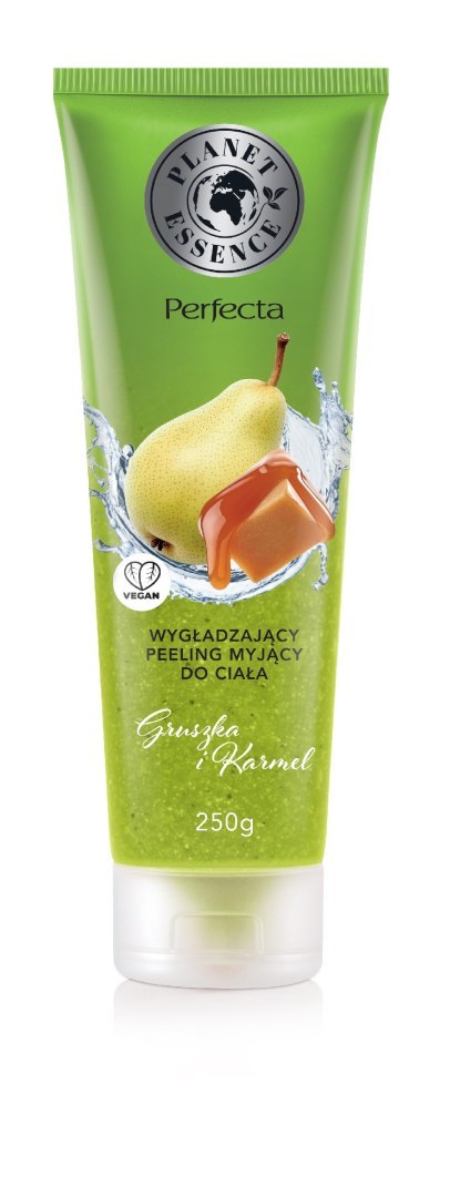 DAX PERFECTA Planet Essence Wygładzający peeling myjący Gruszka i Karmel 250 g